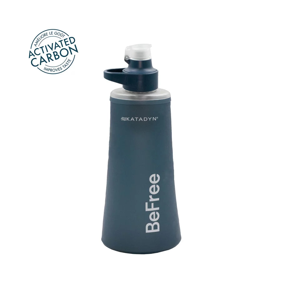 Bouteille Filtrante Katadyn BeFree 1.0 L – Bleu Ardoise – Filtre à Eau Portable